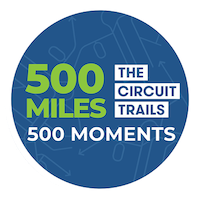 500 Miles 500 Moments on the Circuit Trails logo