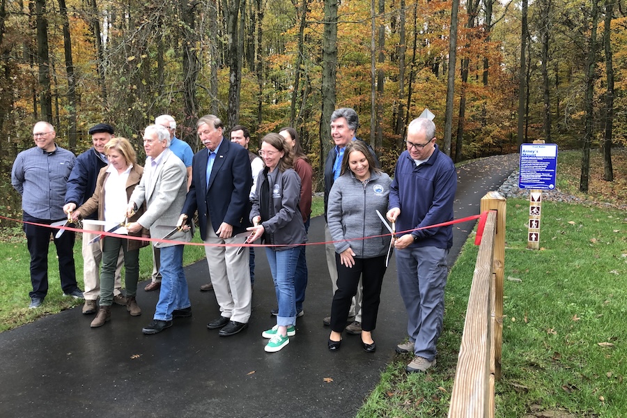 Arneys Mount Trail ribbon cutting - Photo courtesy Circuit Trails