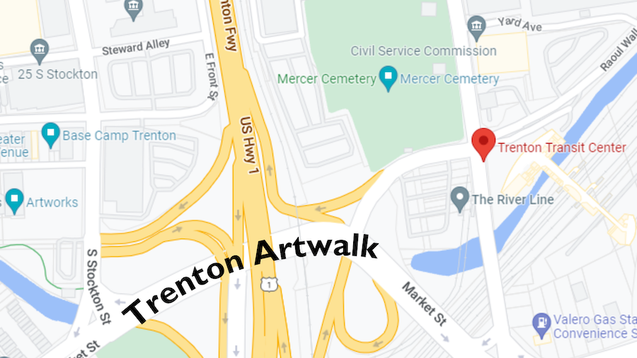 Artworks Artwalk map
