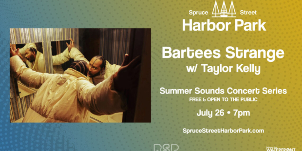 Promotional graphic for Bartees Strange concert.