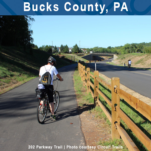 Bucks County, PA - 202 Parkway Trail | Photo courtesy Circuit Trails