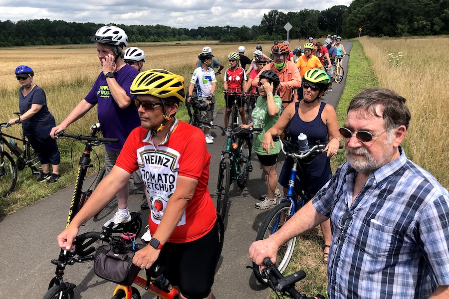 New Jersey's Delaware River Heritage Trail ribbon cutting ride in 2021 | Photo courtesy Circuit Trails