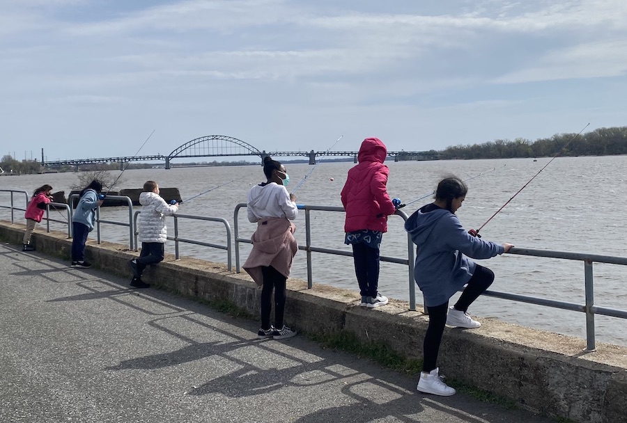 Fishing along the Delaware River | Photo by Todd Pride, courtesy Mid-Atlantic Youth Anglers & Outdoors Partners