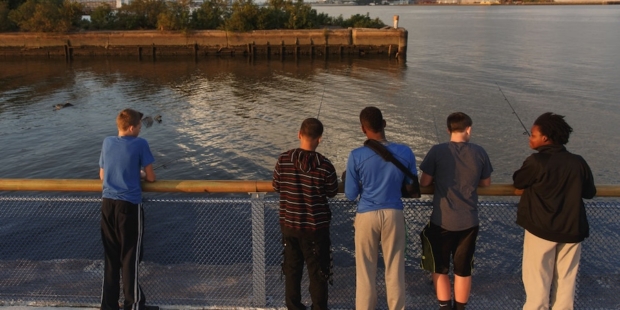 Fishing with Friends at Pier 68