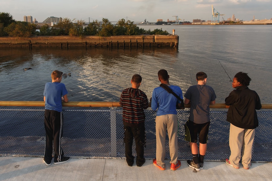 Fishing with Friends at Pier 68