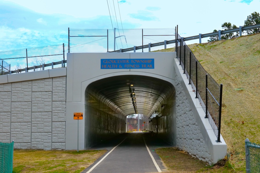 Tunnel on Gloucester Township Health and Fitness Trail | Photo courtesy Circuit Trails