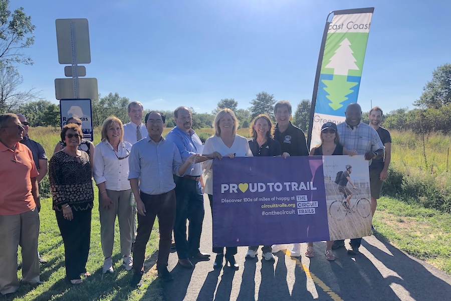 New Jersey's Rancocas Greenway ribbon cutting in 2022 | Photo by Anya Saretzky