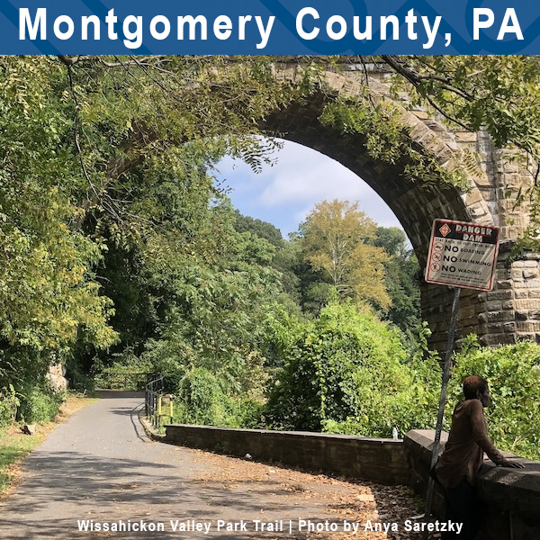 Montgomery County, PA - Wissahickon Valley Park Trail | Photo by Anya Saretzky