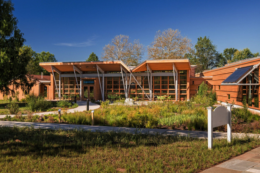 The exterior of the Watershed Center for Environmental Advocacy, Science and Education in Pennington, New Jersey