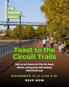 Toast to the Circuit Trails event flyer